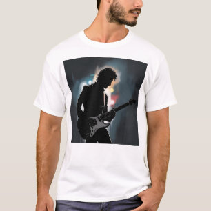 Shadow player - Mysterious Electric Guitar Silhoue T-Shirt