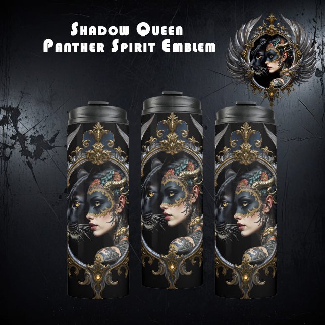 Shadow Queen – Panther Spirit Emblem. Thermosbecher (Von Creator hochgeladen)