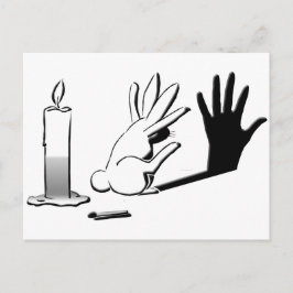 Shadow Rabbit von LightIllusions.com Postkarte