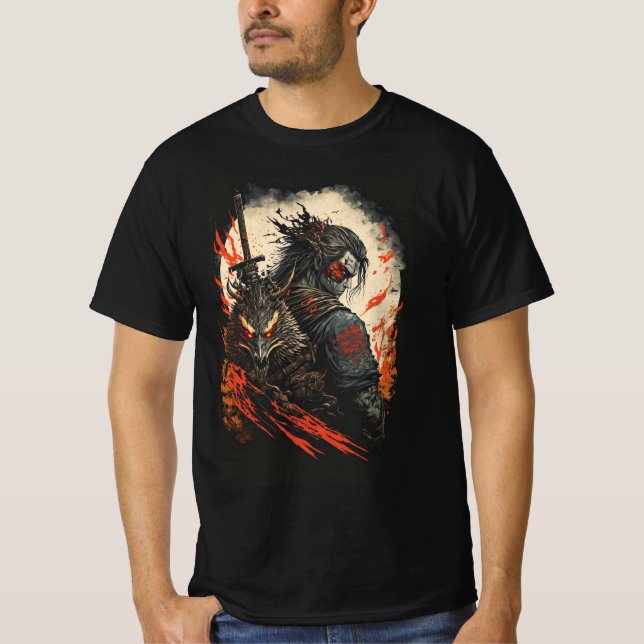 Shadow Samurai - Krieger der Flamme T-Shirt (Vorderseite)