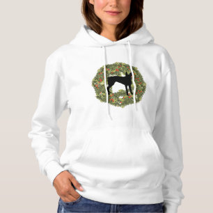 Shadow Silhouette McNab Dog in einem Kranz Hoodie
