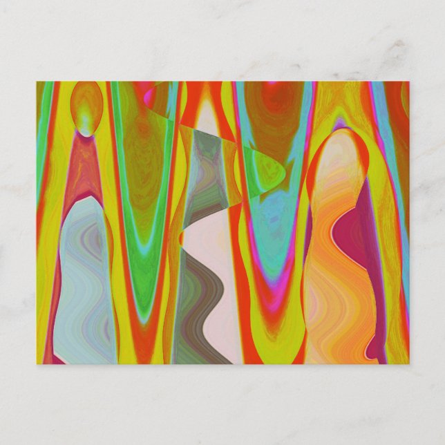 Shadow Talk - Orientalische Farbkunst Postkarte (Vorderseite)