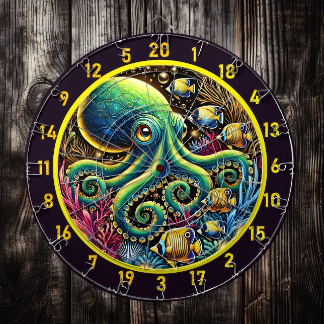Shadow Tide Octopus Dartboard Dartscheibe (Von Creator hochgeladen)