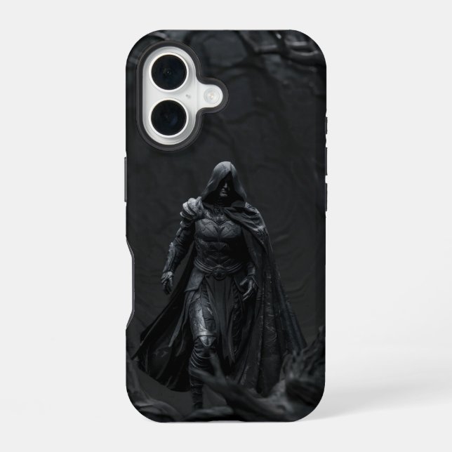 Shadow Walker - Hooded Warrior iPhone 16 Hülle (Rückseite)