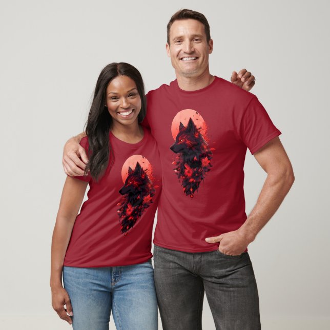 Shadow Wolf episches Design T-Shirt (Unisex)