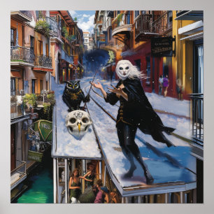 Shadow Work Hexchy Erholung AI Art Matt Value Poster