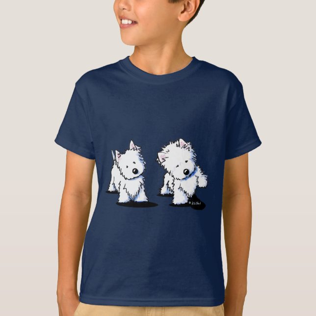 Shadowboxing Westies T-Shirt (Vorderseite)