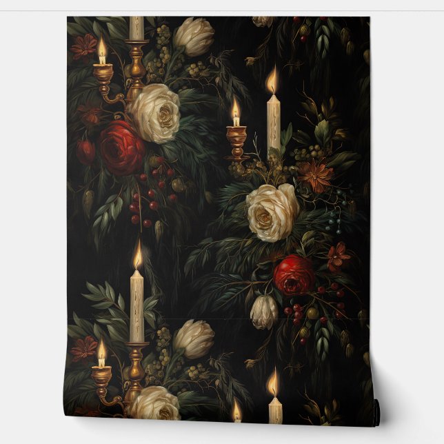 Shadows Christmas Ballet Botanical Tapete (Abrollen)