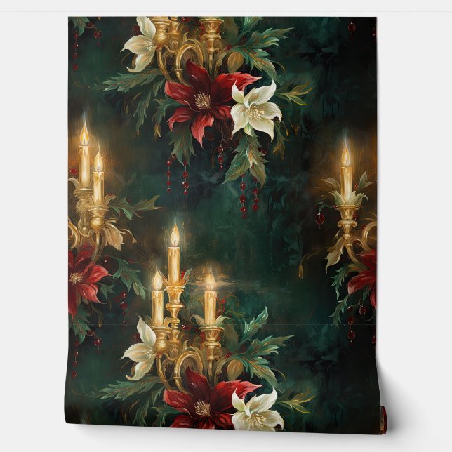 Shadows Christmas Ballet Botanical Tapete (Abrollen)