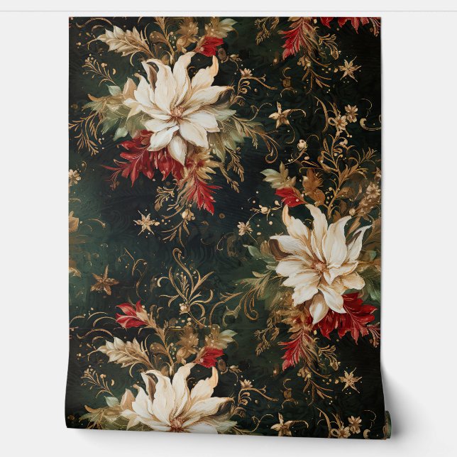 Shadows Christmas Ballet Botanical Tapete (Abrollen)