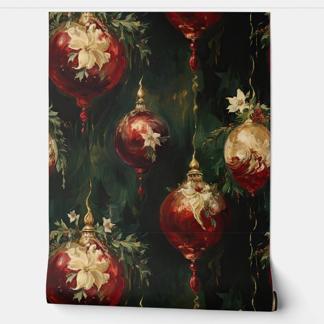 Shadows Christmas Ballet Botanical Tapete (Abrollen)