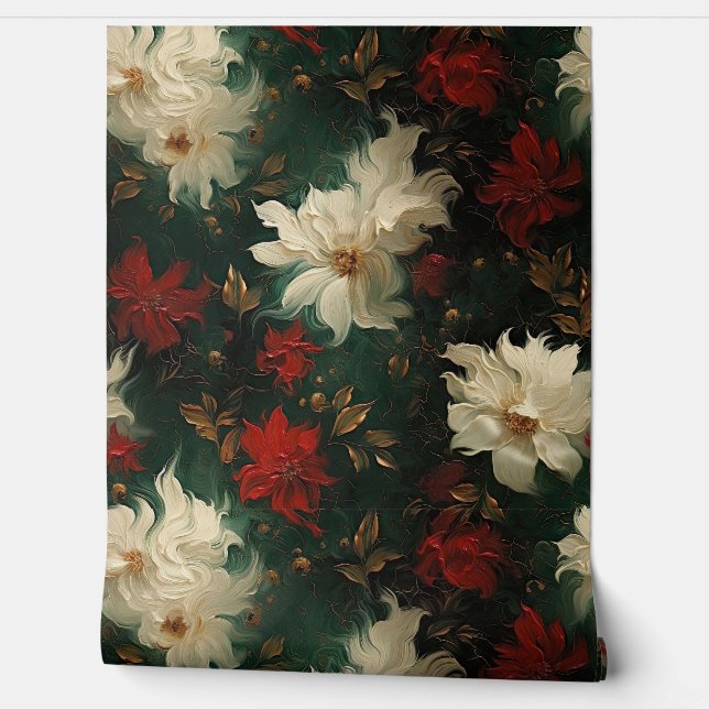 Shadows Christmas Ballet Botanical Tapete (Abrollen)