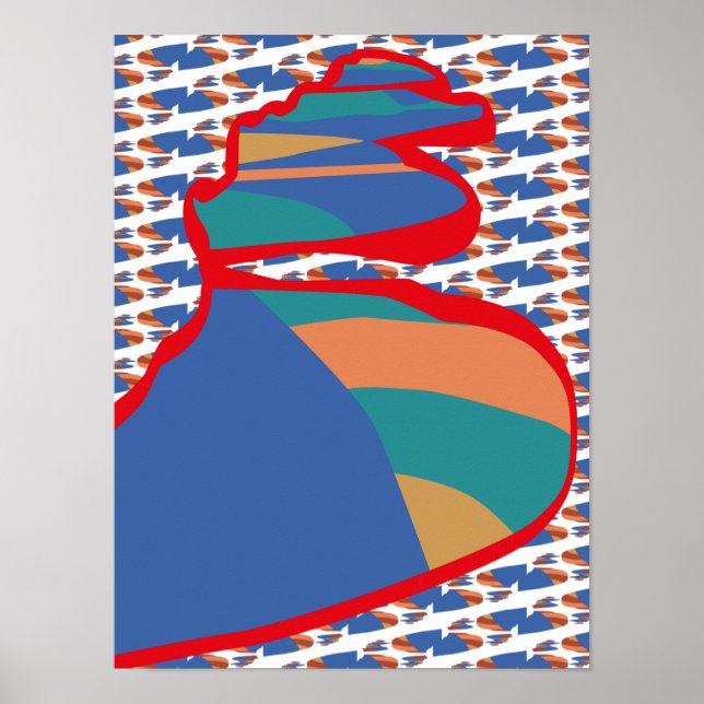 Shadows Rockodromo Cars by Masanser Pixelat Poster (Vorne)