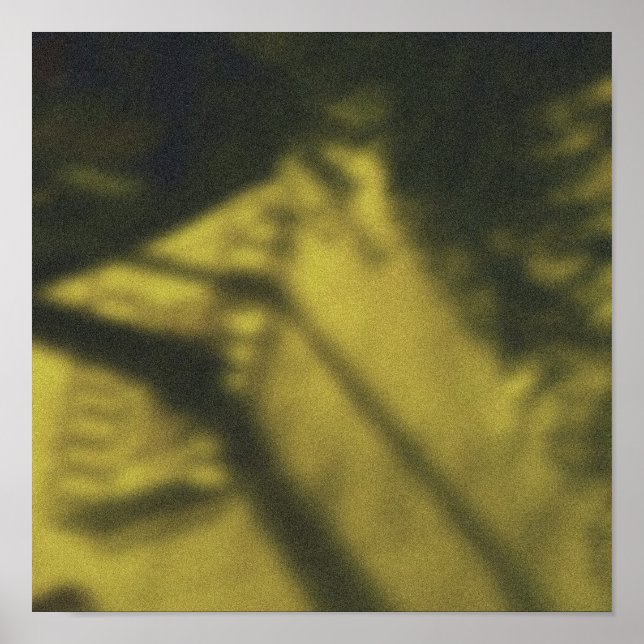 Shadowy Yellow New York City Sidewalk Tree Guard Poster (Vorne)