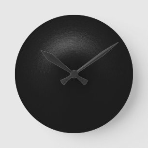 Shady Black - Erstellen Sie Ihre eigene Runde Wanduhr