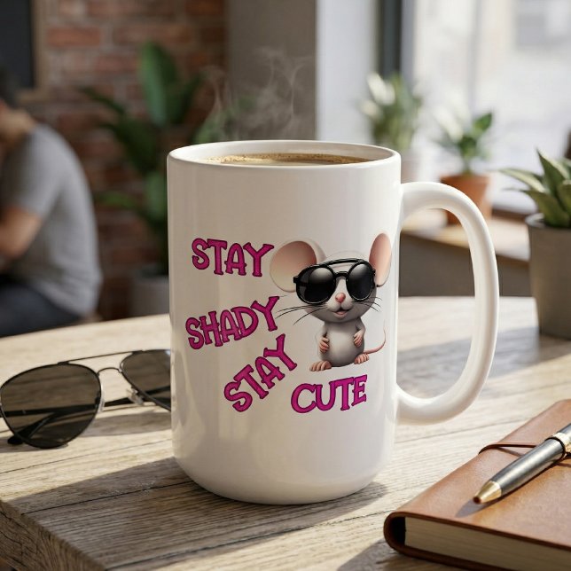 Shady bleibe, Niedliche Maus Bleibe Kaffeetasse (Von Creator hochgeladen)
