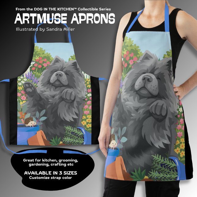SHADY Blue Chow  All-Over Print Apron Schürze (Von Creator hochgeladen)
