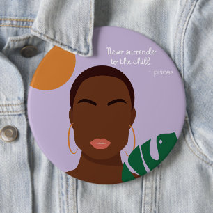 Shady Pisces Quotes Button