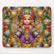 SHAE ~ Vintage Christmas doll ~ Mousepad