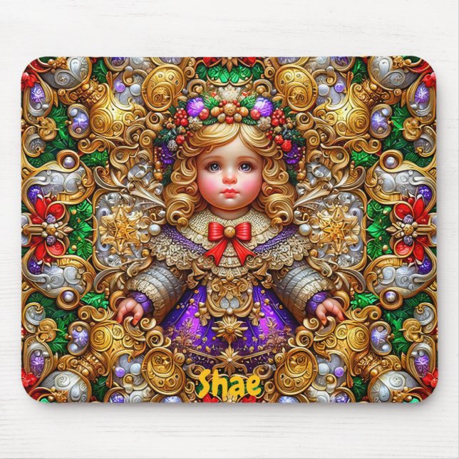 SHAE ~ Vintage Christmas doll ~ Mousepad (Vorne)
