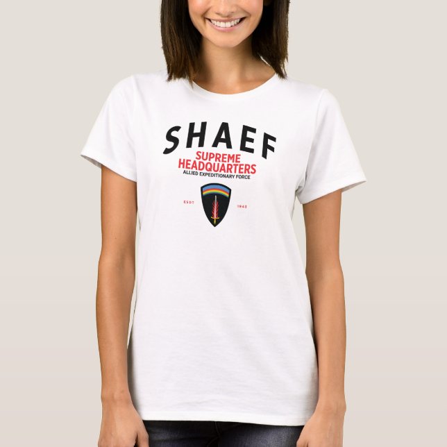 SHAEF Oberste Frauen am Hauptsitz T-Shirt (Vorderseite)
