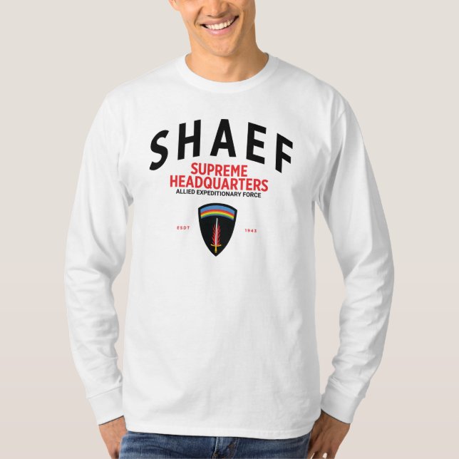 SHAEF Supreme Headquarters Tribute Long Sleeve T-Shirt (Vorderseite)