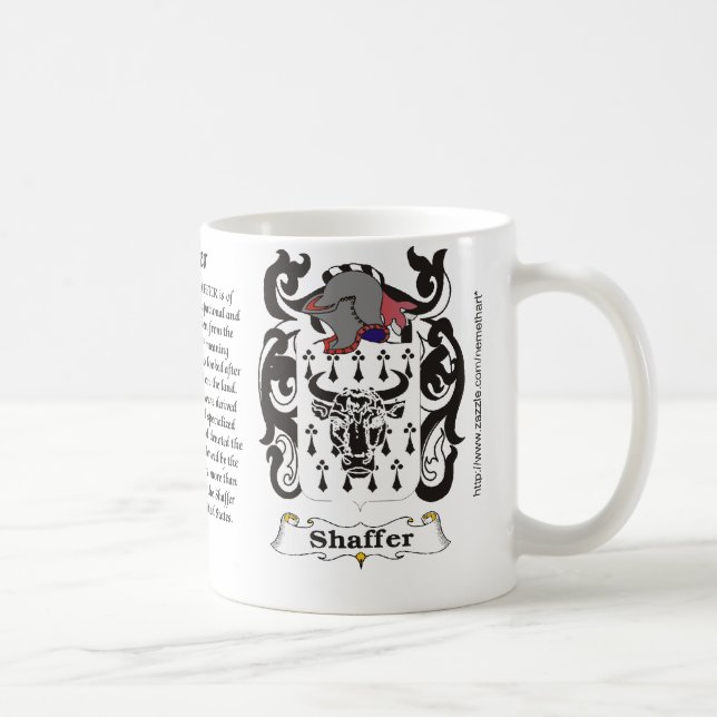 Shaffer Familien-Wappen Tasse (Rechts)