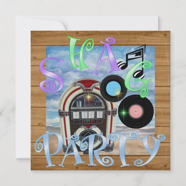 Shag - Dance-Party Einladung (Vorderseite)