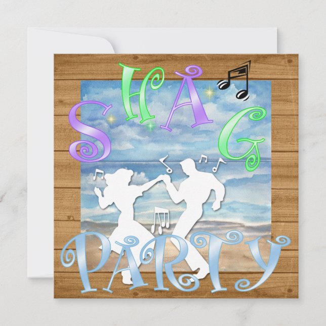 Shag - Dance-Party Einladung (Vorderseite)