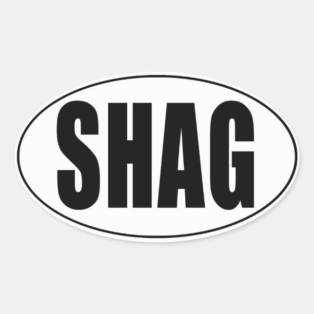 Shag Euro Country Oval Aufkleber (Vorderseite)