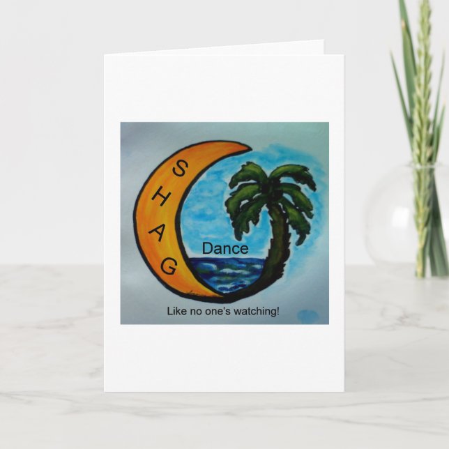SHAG Tance Greeting Card Karte (Vorderseite)