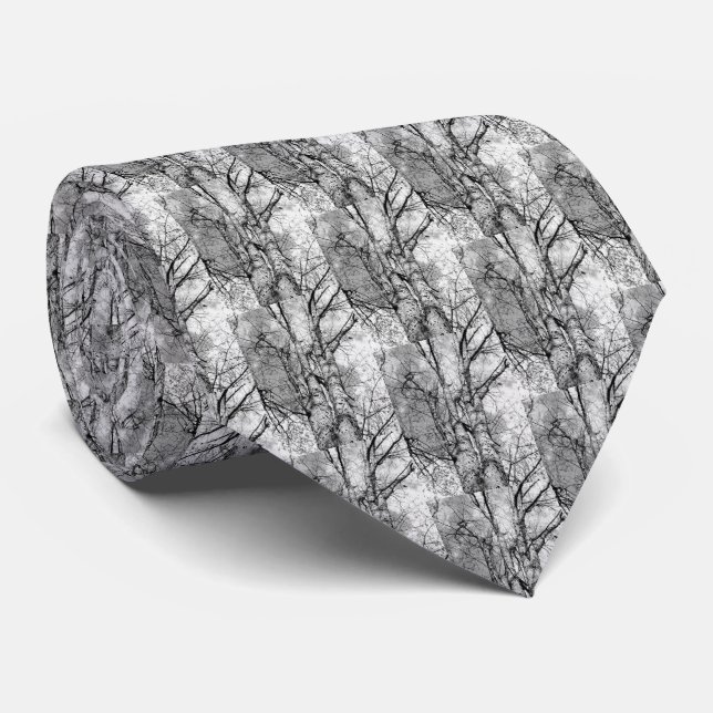 Shagbark Hickory Tree Necktie - Original Krawatte (Gerollt)