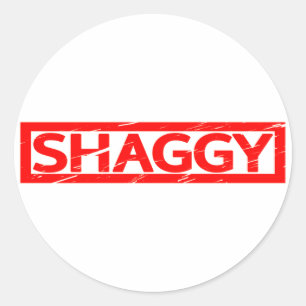Shaggy-Briefmarke Runder Aufkleber