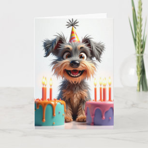 Shaggy Dog Cake Geburtstagskarte Karte