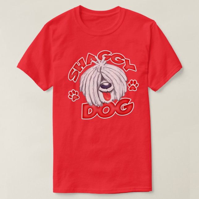 Shaggy Dog White  T-Shirt (Design vorne)