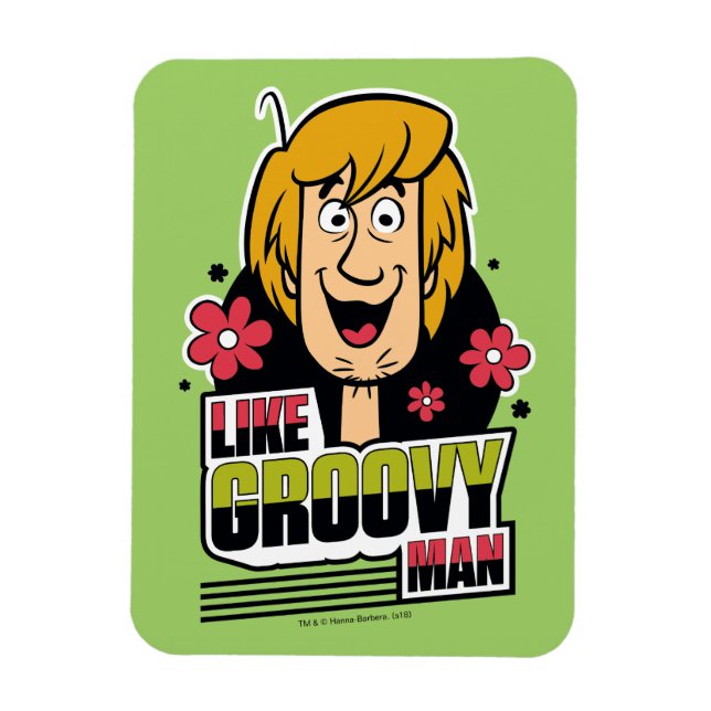 Shaggy "Like Groovy Man" Grafik Magnet (Vertikal)