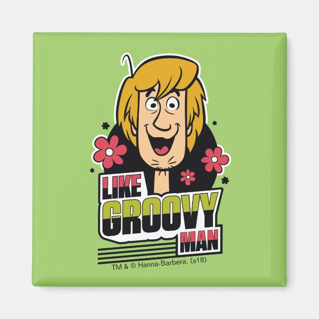 Shaggy "Like Groovy Man" Grafik Magnet (Vorne)