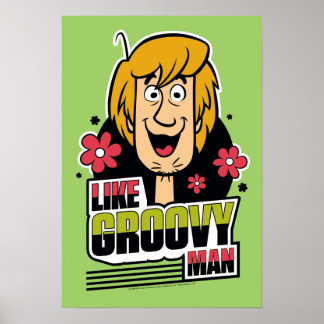 Shaggy "Like Groovy Man" Grafik Poster