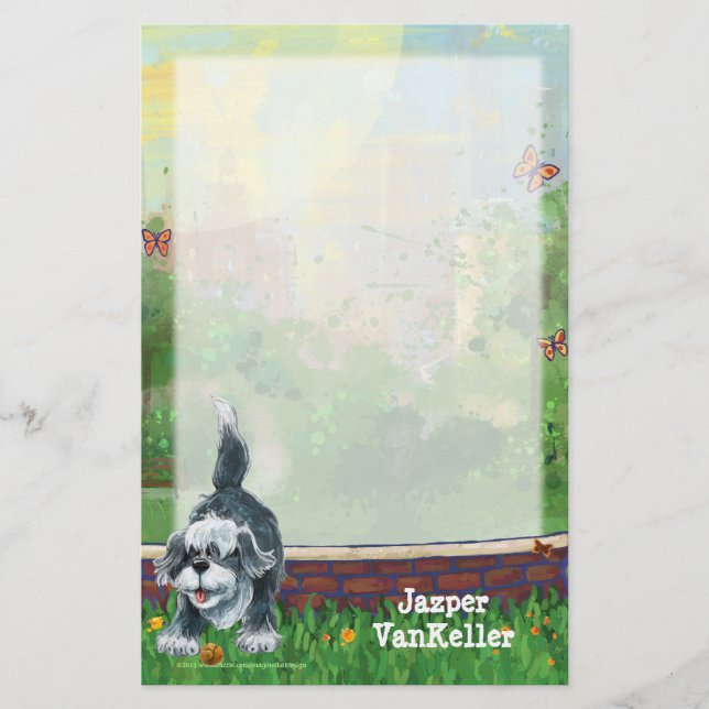 Shaggy Sheep Dog Stationery Briefpapier (Vorderseite)