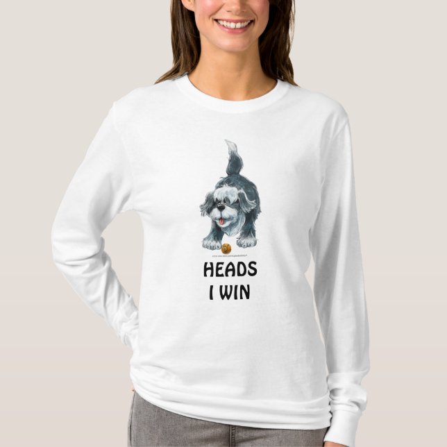 Shaggy Sheep Hund T - Shirt (Vorderseite)
