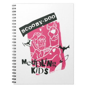 Shaggy und Scooby-Doo ermittelnde Kids Punk Umriss Notizblock
