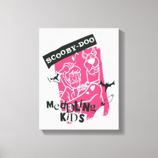 Shaggy und Scooby Doo Meddling Kids Punk Kontur Leinwanddruck