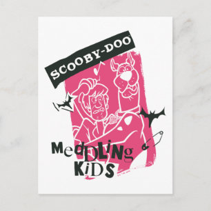 Shaggy und Scooby Doo Meddling Kids Punk Kontur Postkarte