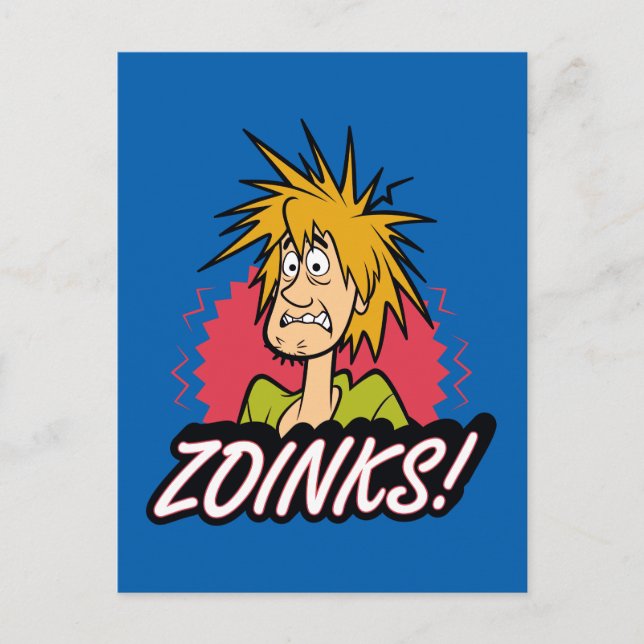Shaggy "Zoinks"! grafisch Postkarte (Vorderseite)