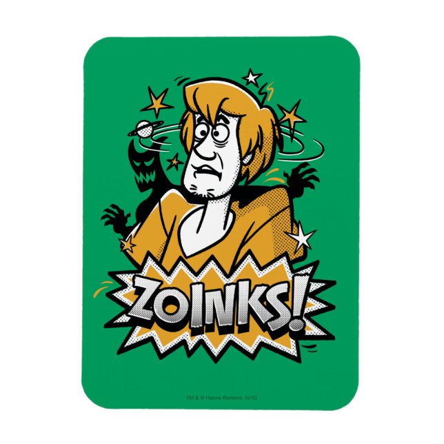 Shaggy "Zoinks"! Halftone Graphic Magnet (Vertikal)