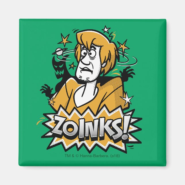 Shaggy "Zoinks"! Halftone Graphic Magnet (Vorne)