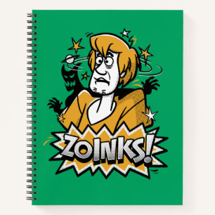 Shaggy "Zoinks"! Halftone Graphic Notizbuch