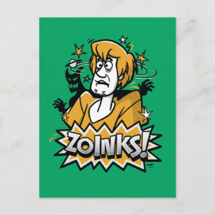 Shaggy "Zoinks!" Halftone Graphic Postkarte