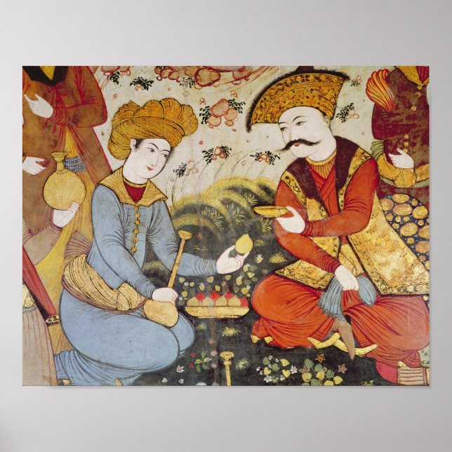 Shah Abbas I und ein Courtier Poster (Vorne)