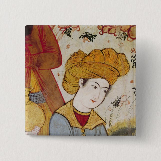 Shah Abbas I und ein Höflings-Angebot Button (Vorderseite)
